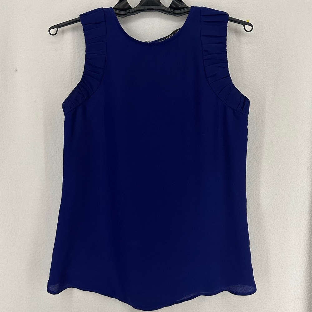 Zara Basic‎ Sleeveless Tank Top Womens Medium Blue